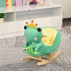 Kids Ride-on Rocking Horse Toy Frog Rocker With Fun Music   Soft Plush Toddlers