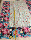 Large Lot Of 13 Quilt Cotton Fabric Bundle Colorful Floral Over 15 Yards - Read
