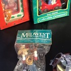 Lot Of 6 Vintage Wood Ornaments