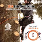 Uimoso Safety Harnesses Steel Core Flipline 1 2  X 8  Arborist Tree Climbing