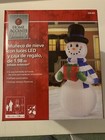 Christmas Home Accents Holiday Decoration 6 Ft 6 Snowman Airblown Inflatable 