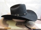 Vintage Resistol Guthrie Western Felt Cowboy Hat Black Size 7 Oval 4  Brim  K37k