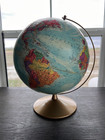 Vintage Replogle World Nation Series 12  Diameter World Globe Made In The U s a 