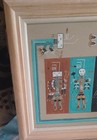 Large Navajo Sand Art Painting Signed 12 X 12 Framed