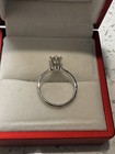 14k White Gold Diamond Solitaire Engagement Ring 0 72ct Round Vvs1 Gia Size 6