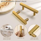20pcs T Bar Pull Gold Handles Solid Steel Kitchen Cabinet Hardware Modern Pulls
