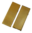 2 Vintage Dunhill Rollagas Gold Lighters Barley   Stripe   Lines Parts Or Repair