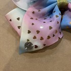 Jojo Siwa Large Gold Hearts   Unicorn Multi Pastel Signature Hair Bow