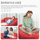Bean Bag Chair For Adults 5ft soft 5ft-59x59x21in   capacity  3-4 People    Big Red