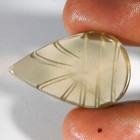 34 00cts  Carved Fluorite 100  Natural Unique Pear Cabochon Loose Gemstone