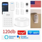 Wireless Wifi Home Burglar Security Alarm System 120db Host Work With Alexa