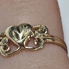 14k Gold Heart Ring Sz 3 Small Minimalist Ring Etched 1 46 Grams Pinky Or Child