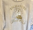 2026 Disney Parks Enchanted Book Club Sweatshirt Medium Pullover Embroidered