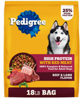  3 Pack  Pedigree High Protein Adult Dry Dog Food Beef   Lamb Flavor 18 Lb Bag