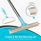 New In 1 Carpet Rake For Pet Hair Removal  Tool Set Of 2  56 Long Handle Removal