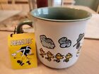 Peanuts Snoopy   Woodstock Better With Friends 75th Anniversary Coffee Mug Rare