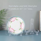 Artliving 9 Inch Clear Plastic Easels Or Stand plate Holders To Display Pictu   