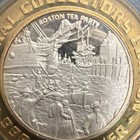 Foxwoods Resort Casino 1995  999 Fine Silver Boston Tea Party