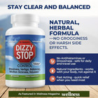Dizzystop Herbal Supplement For Vertigo Relief Dizziness  Motion Sickness 2 Pack