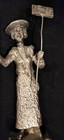 Signed Handcrafted Pewter Figure  Votes For Equal Rights For Women Pewter Statue