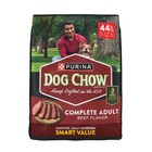 2 Pack Purina Dog Chow Complete Adult Dry Dog Food Kibble Beef Flavor  44 Lb