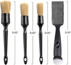 Detailing Brush Set  4 Pcs Soft Hair Auto Interior Cleaning D Size  Boars Hair