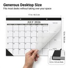 Desk Calendar 2026-2027 - 18 Month Large Monthly  july 2026 - White