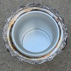 Vtg Silver Plated Wine Bucket Champagne Cooler Trophy Ice Chiller Vase Planter