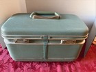 Vtg 60s Mcm Aqua Samsonite Silhouette Hardshell Case mirror key bonus Free Post
