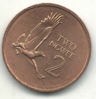 High Grade Unc 1983 Zambia 2 Ngwee Coin-jun627