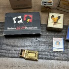 Vintage 90s Joe Camel Marlboro Tobacco Merch Lot   Cards-matches-tins-more