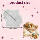 Rose Flower Polymer Clay Mold Rose Silicone Molds For Diy Crafts Epoxy Resin Cas