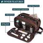 Toiletry Bag For Men  Travel Essentials Dopp Kit Cosmetic Organizer   Regular
