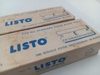 Vtg Usa Made Listo Pencil Company Industrial Box Razor Blade 4 Boxes Of 100