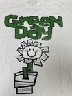 Vtg Green Day Retro Flower Pot Daisy Graphic Tour Shirt Xl