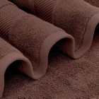 White Classic Luxury Bath Towels - Cotton Hotel Spa Towel 27x54  4-pack Brown
