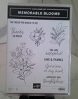 Stampin  Up  Memorable Blooms Stamp Set die Bundle  Retired  Used