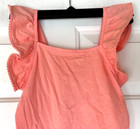 Janie And Jack Shirt Ruffle Sleeve Shirt Peach Size Girls 5 New
