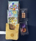 Sealed Etb Eevee Promo  Card Sleeves  Tokens  Dice    Fuzzy Deck Box Spc   Etb