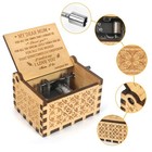 For Mom From Son You Are My Sunshine Hand Crank Music Box Wood Cute Engraved    
