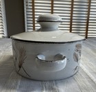 Vtg  Midwinter Stonehenge Wild Oats Casserole Dish With Lid 1 25 Qt 