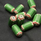 Lot Of 10 Pieces Antique Venetain African Trade Chevron Glass Unique Beads  a754