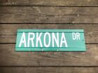 Small Vintage Metal Double Sided Road Street Sign Automotive Decor Man Cave Art