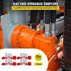 4 Sets 1 2  Flat Face Hydraulic Coupler Quick Connect Skid Steer Bobcat
