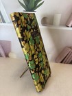 Vintage 60   s 70   s Green Floral Photo Album Expandable Pages Mid Century Retro