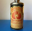 Early 20th C  Perfectine Tooth Powder Tin Shaker Nickel Brass Tin Manhattan Drug