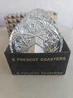 Vintage Anchor Hocking 3 75  Drink Beverage Coaster Prescut Pattern - Set Of 6