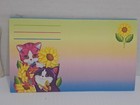 90s Lisa Frank Sunflower Kittens Single Postalette Vtg Cat Flowers Butterflies