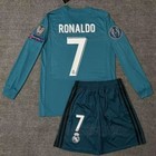 R 7 Kids Outfit 2017 18 Retro Long short Sleeve Shorts Set Summer Men Tracksuit