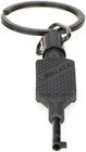 Flat Knurled Swivel Handcuff Key  3 Pcs Cuff Key For Standard 3 Pack  Black